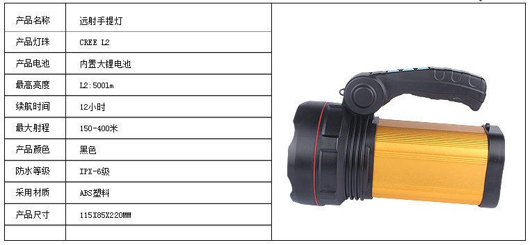 手提探照灯|强光手电_手电筒生产厂家|手提泛光灯_手提照明灯照明范围和参数
